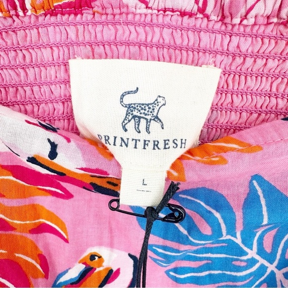 NWT Printfresh Maria Dress in Pelican Palms Print - Picture 6 of 7